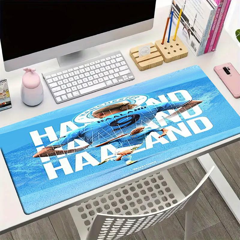 Manchester City Thema Mauspads, Rutschfeste Gummiunterseite, Multifunktionales Büro- & Heimdekor, Perfekt für die Personalisierung des Arbeitsplatzes.