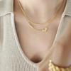 European Double Layer Heart Necklace for Women - Trendy Spicy Girl Clavicle Chain