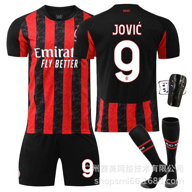 2526AC Milan Home Football Uniforms 10 Leo Shirts 79 Filly 11 Ibrahimovic No. 14 Modric Kaka