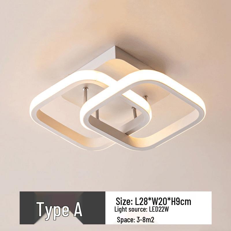 Скандинавський світлодіодний стельовий світильник для холу, гардеробної, сходової клітки, балкона та коридору