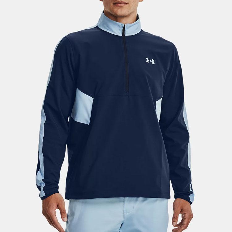 Under Armour Storm Sweatshirts Men's Collegiate Blue Turtleneck Moderate Regular 1370156-409