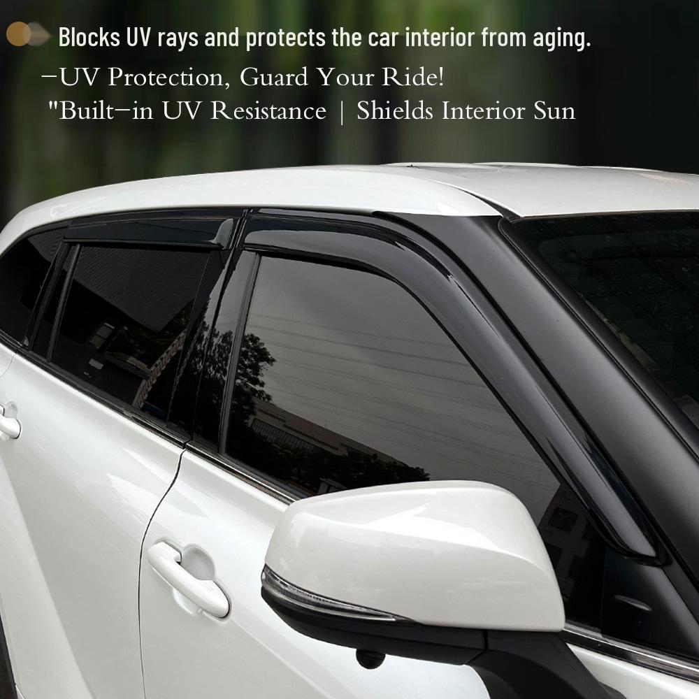 Compatible with Volkswagen Sharan 7M 1995-2009: Enhanced Rain and Sun Visors for Side Windows