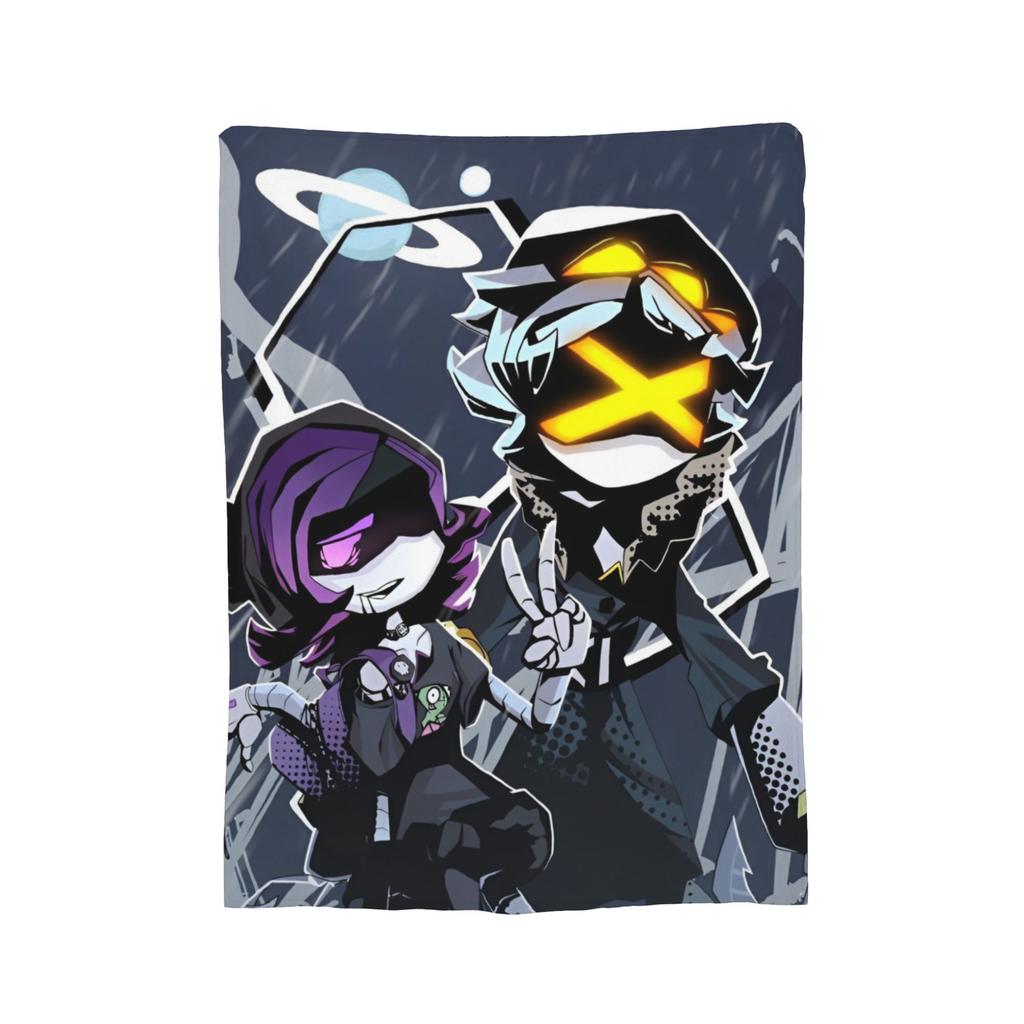 Murder Drones  Fleece Throw Blankets Uzi Doorman Aesthetic Blanket for Bed Bedroom Super Warm Bedroom Quilt,