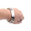 Fashion Stainless Steel 19mm Six-Sided Bending Brand Bracelet Cuban Link Chain Engravable Custom Name Logo Hiphop Men's Jewelry