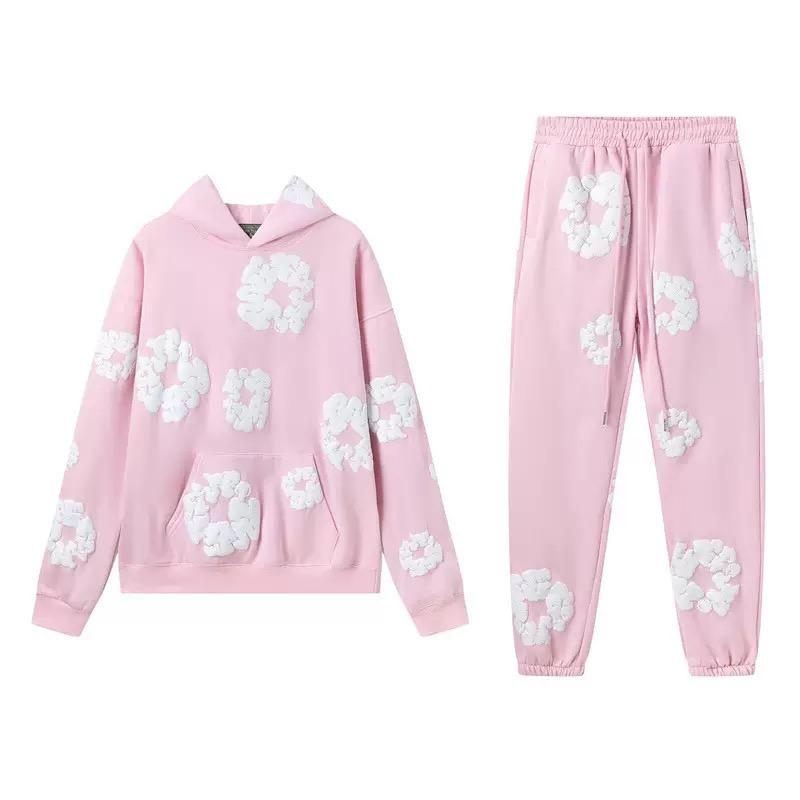 ZYLLO New Fashionable Foam Cotton Printed Hoodie, European and American High Quality Men's Sports Suit