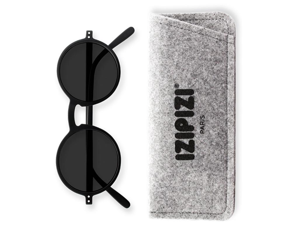 Ijipiji Round Sunglasses #G Black