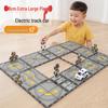 13cm Large Square Track Magnetic Tile Electric Car Playset