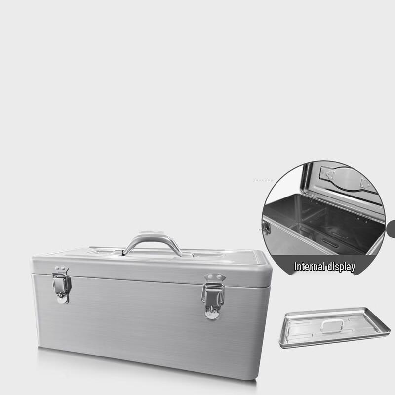 Portable Multi-Compartment Stainless Steel Toolbox CN plug (adapter included)