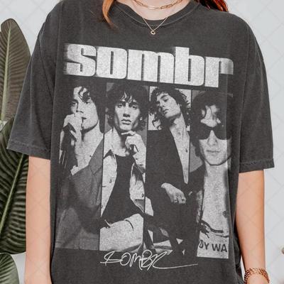 2026 Summer Fashion Trendy Tee Limited  Sombr T-Shirt Sombr World Tour Music Bootleg Fan T-Shirt Gift for Women and Man Unisex T-Shirt