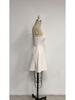 2026 Summer Sexy Women's Backless Mini Dress - Solid Color, Spaghetti Strap, High Waist