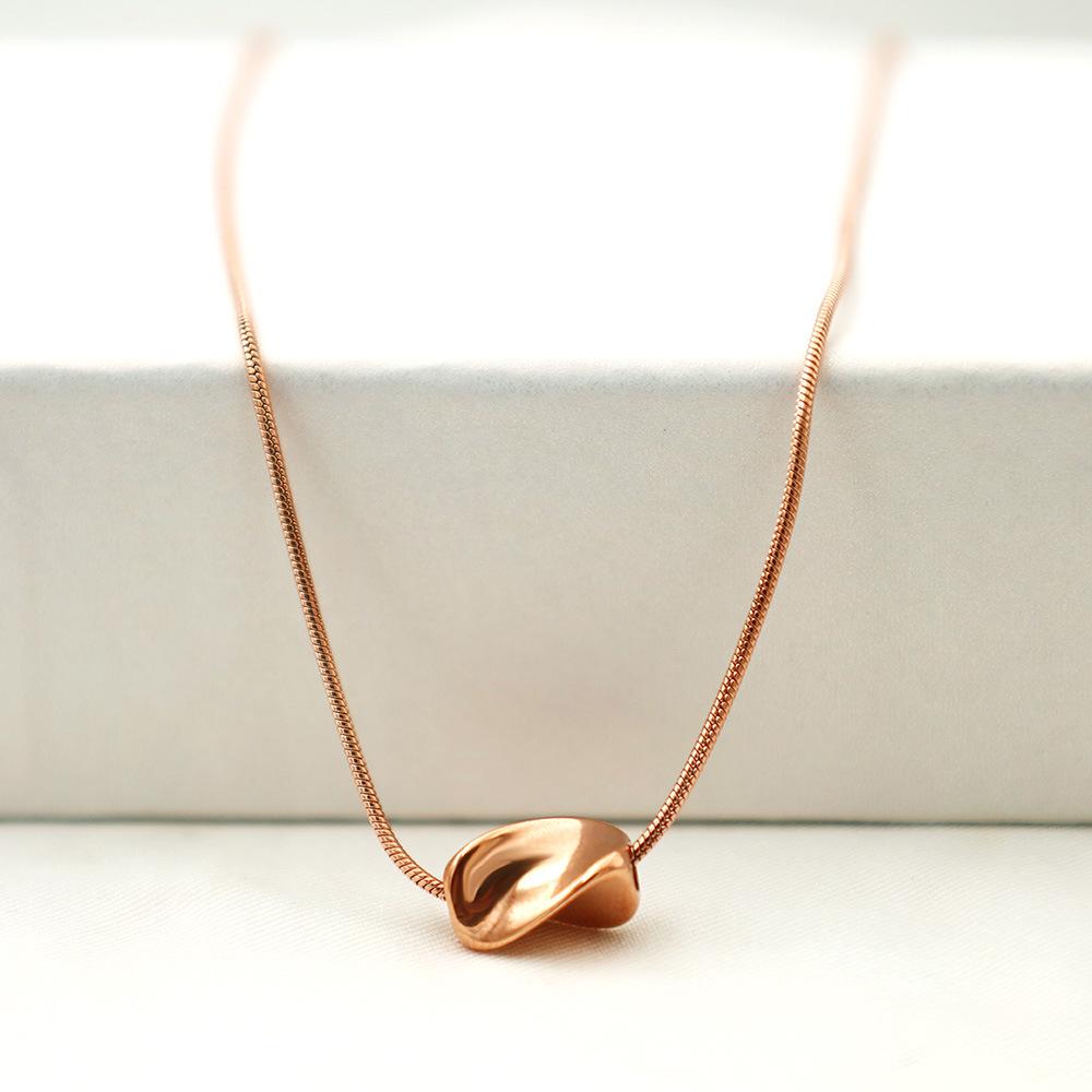 

Women s Geometric Minimalist Pendant Necklace - Luxury Clavicle Chain рожевий колір золота