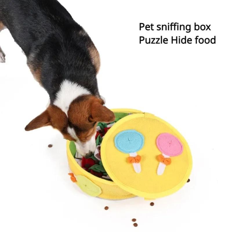 Dog Sniffing Mat Slow Food Box Hidden Food Puzzle Stress Relieving Toy Dogs Stress Release Training Carpet Pet Christmas Gift