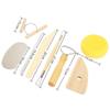 8pcs Smooth Wooden Handles Clay Sculpting Tools Set Double-Sided Modeling Tools  Clay Sculpting