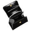 Moschino Heart Button Trapezoidal Design Calfskin Shoulder Crossbody Tote Bag Women handbags Black AEF2312A754280170555