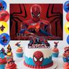 Birthday Superhero Party Tablecloth Balloon Cake Power Strip Background Cloth Set Party Decoration