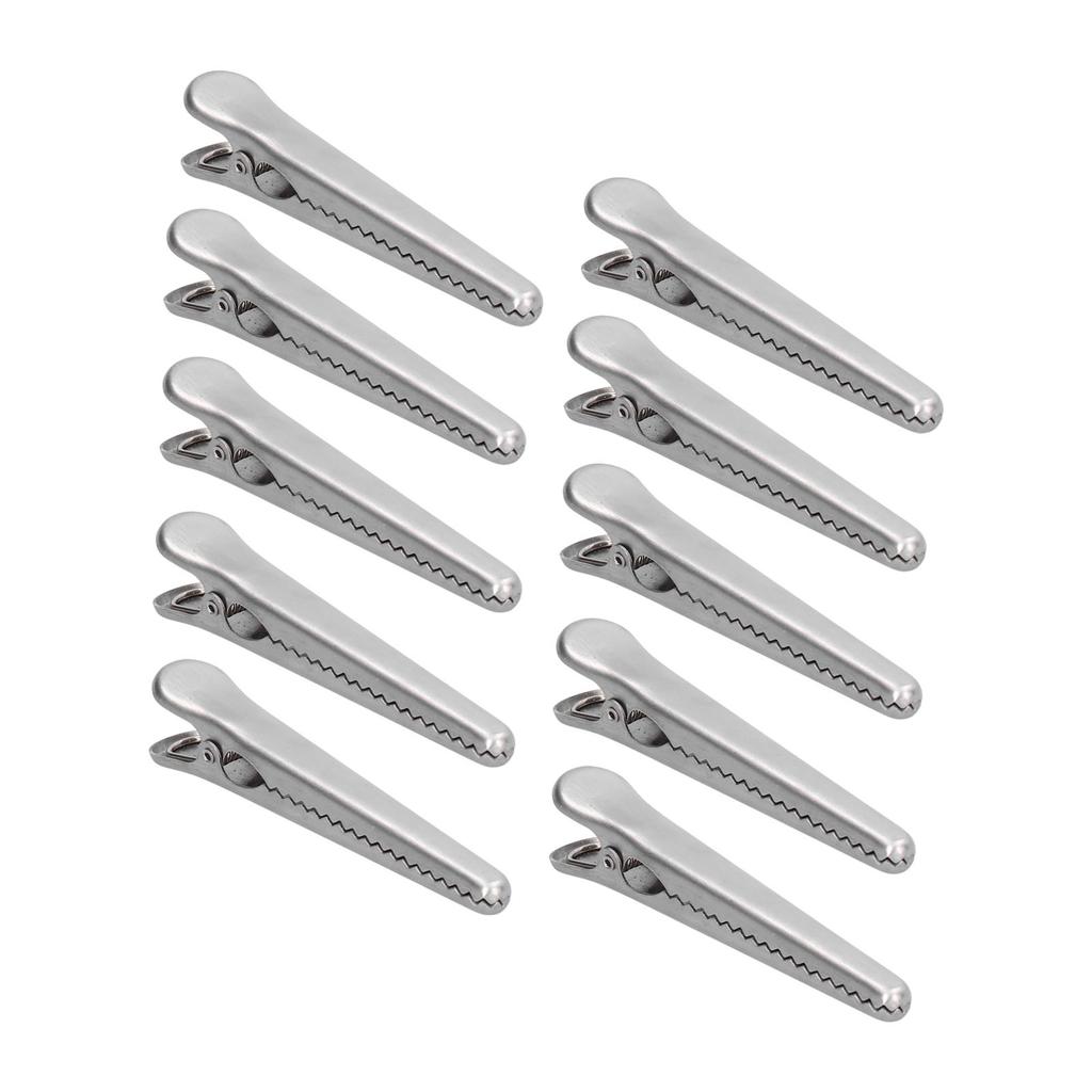 10PCS Stainless Steel Sealing Clip Coffee Bag Sealing Clip Food Bag Sealing Clip Multifunctional Kitchen Tool11.5cm
