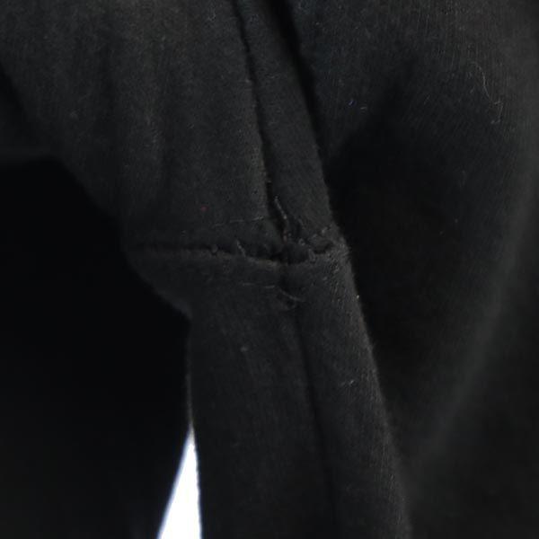 Independent Print Long Sleeve Sweatshirts M Black Brushed Back Pullover Men's Used