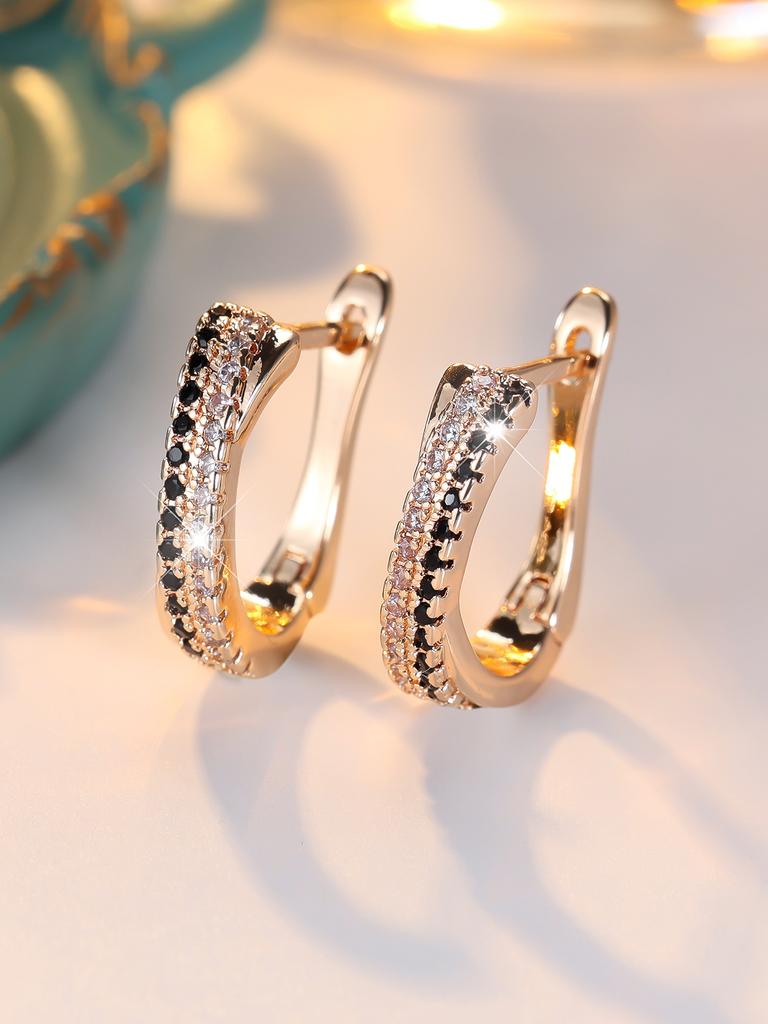 Water Drop Pearl Rhinestone Tassel Earrings