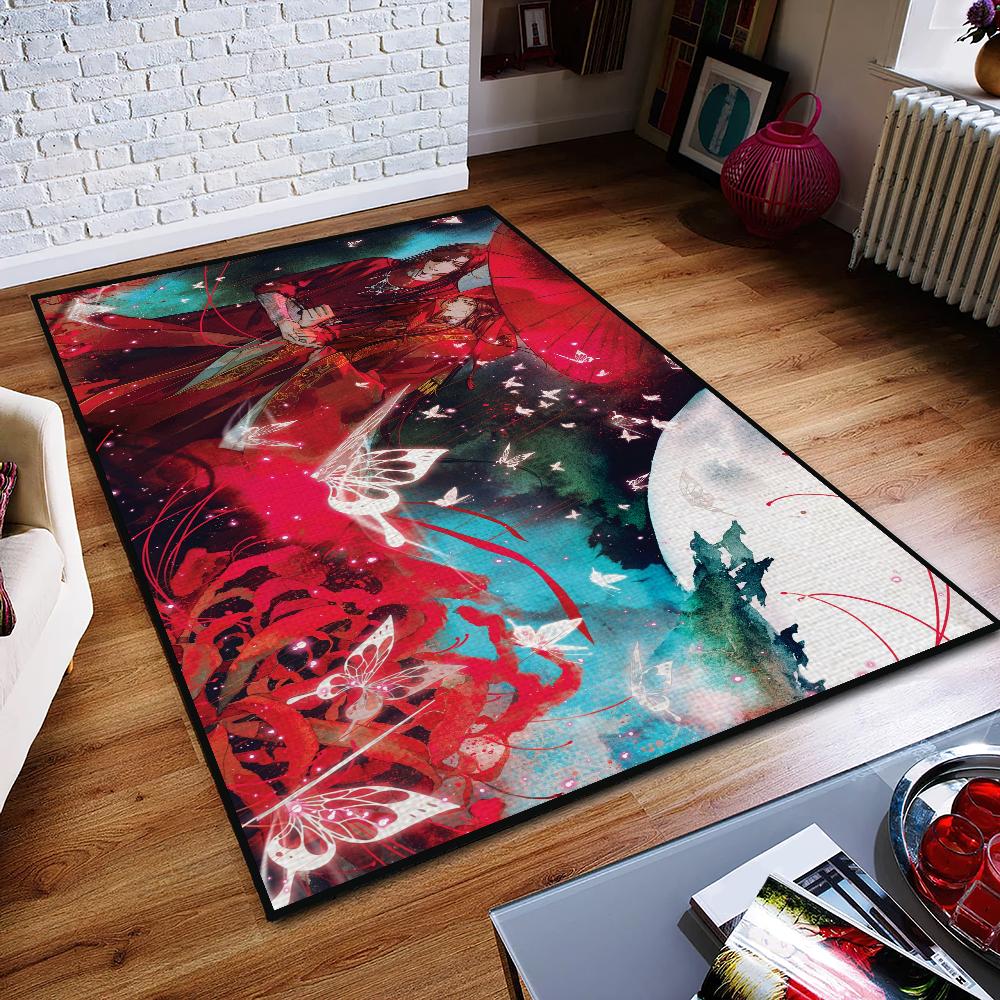 anime Door Mat Official Anti-Slip Heaven Kitchen Bedroom Handmade Tufted Rug Carpet Living Blessing Room Entrance Decoration