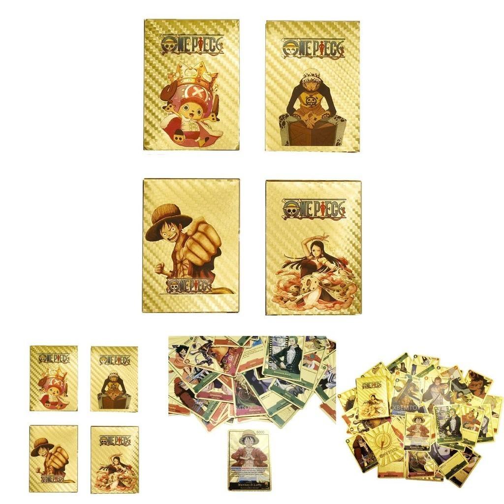 Popular One Piece Gold Card Game With Luffy Zoro Cards