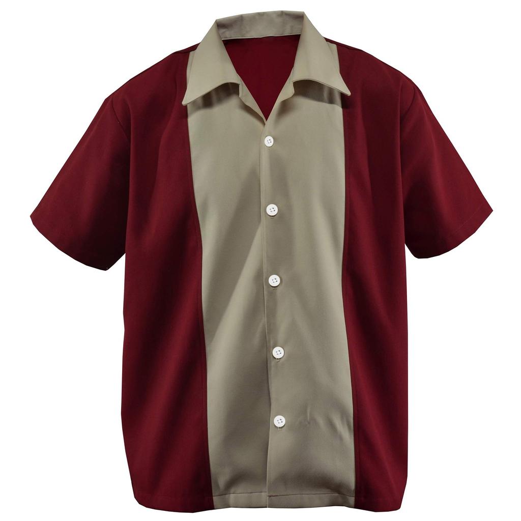 Havajská košile pro muže, pánské vintage košile na bowling s krátkým rukávem letní plážová košile