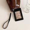 Bowknot Work Card Cover Retractable Bus ID Holders Bow Leather Card Holder  Bank Credit Card