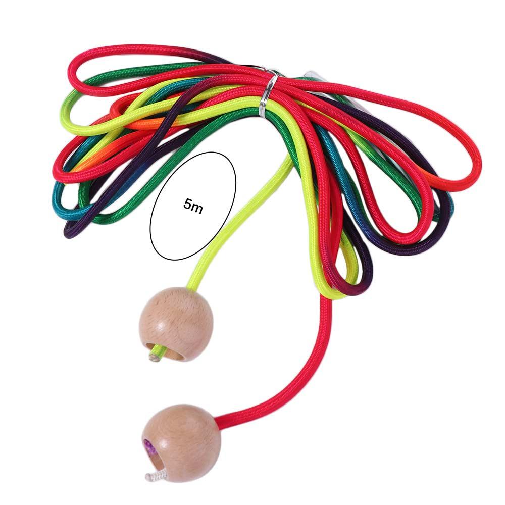 Anti-Slip Rainbow Long Rope Outdoor Fun 5m Jump Rope Group Skipping Rope  School Sports