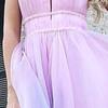 European and American Women's Gradient Deep V Evening Gown - Sexy  Long Dress with Waist-Gathering Swing Design.