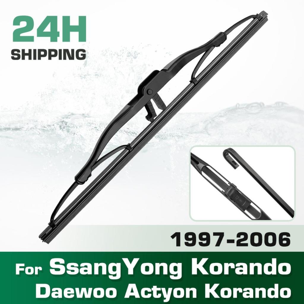 Rear Windshield Wipers Blades,Premium All-Season Wiper Blades Replacement For SsangYong Korando Daewoo Actyon Korando 1997-2006