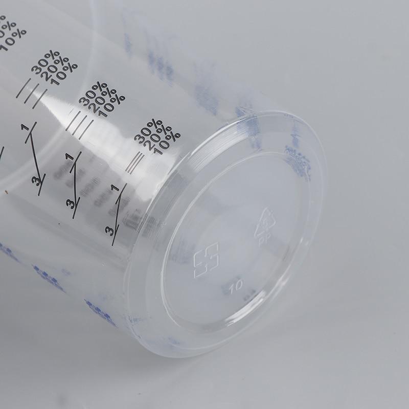 10 Pcs Paint Mixing Calibrated Cup Plastic Paint Mixing Cups 600Ml Mixing Pots for Accurate Mixing of Paints and Liquids