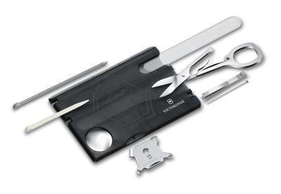 Swiss Card Nail Translucent Nail Glass Nail 13 Disaster Compact Care, Black, File, Polisher, File, Scissors, Functions, Preparedness,