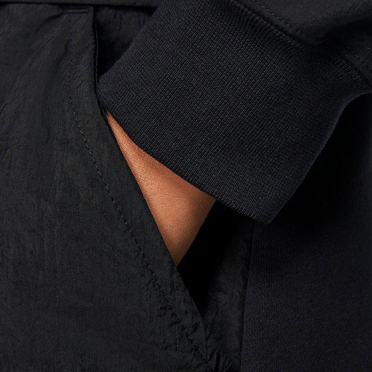 Nike Sportovní bunda střední délky s kapucí a fleecovou podšívkou Dětské svrchní oblečení Černá BV3058-010