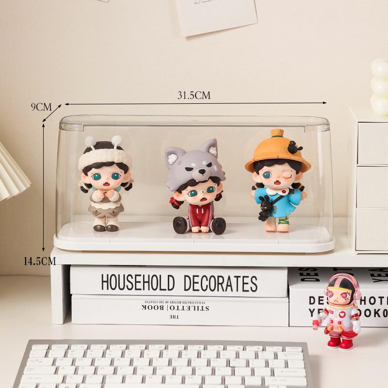 Acrylic Transparent Dustproof Display Stand for Lego Figurines and Pop Mart Collectibles