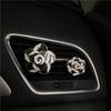 Camellia Car Metal Perfume Clip Fragrant Decorative Air Freshener Car Interior
