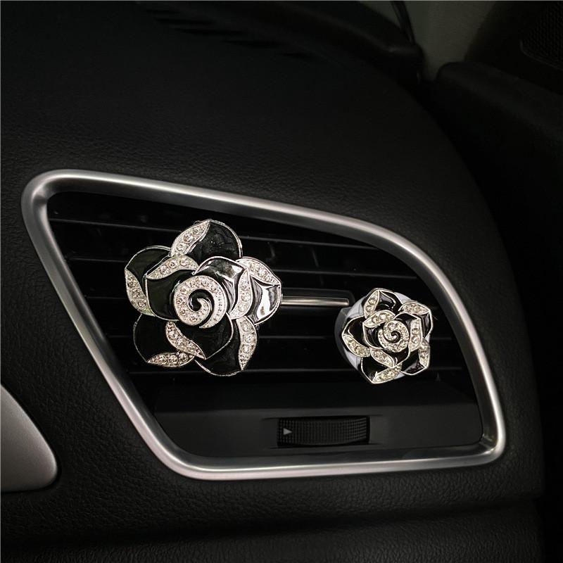 

Камелия Металлический Зажим для Автомобильного Ароматизатора Ароматный Декоративный Освежитель Воздуха Салон Автомобиля чёрный