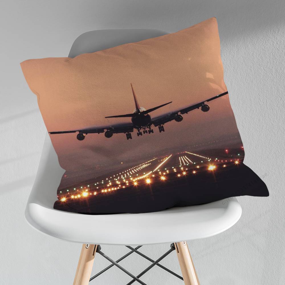 Art of Flight Airplane Pillowcase for Sofa Room Office Decor Printing  Merchandise AllMatch Cushion Cover