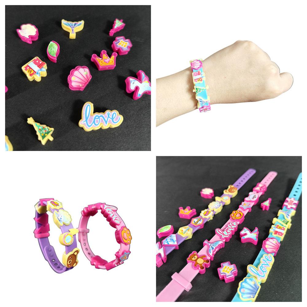 Perlenarmband Mädchen Spielzeug DIY Bastelmaterialpaket Baby Handgemachtes Geschenk Kinder Perlenkette Schmuck Geburtstagsgeschenk