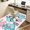 Office Carpet SANRIO Cute Creatures, Pastel Colors, Hang HodonCute Cartoon Door Mat - Non-Slip, Machine Washable Polyester Mat for Living Ro