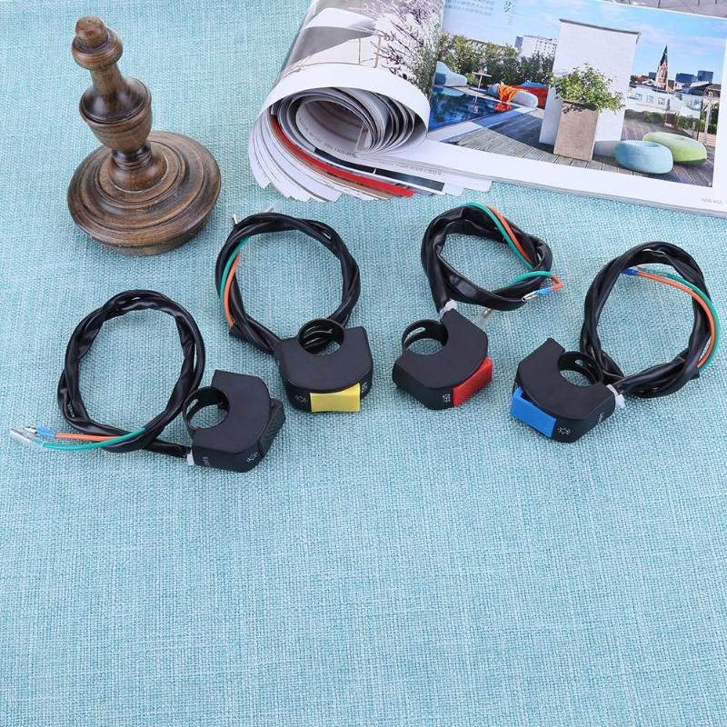 1pc 12V 7/8in Motorcycle Handlebar On/Off Switch for LED Headlight Fog Head Lamp Eye Light Car Styling Switch Universal