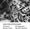Wild Chic Living Room Tapestry Black White Leopard Print for Bold Statement Feature Wall Decor