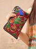 Ethnic Embroidery Satin Clutch and Wallet for Women