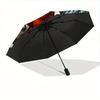1pc Winter Snowman Automatic Open/close Umbrella, 8-Rib sturdy structure, Portable Travel Umbrella, Parties, Everyday Use, Outdoor Accessory