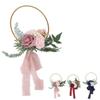 Artificial Succulents Wreath Iron Foam Greenery Wreath Portable Bridal Wreath for Wedding Celebratio