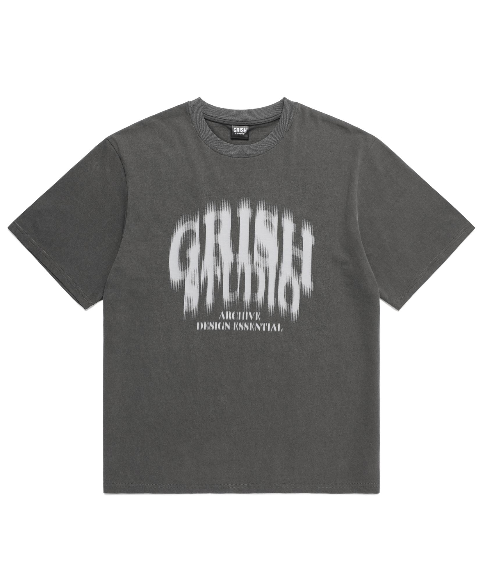 Geuliswi Signature Blur Pigment T-Shirt Black Charcoal L
