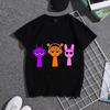 Kids Boys Cute Music Cartoon Characters Graphic TShirt Soft Cotton Crew Neck Tee Casual Summer Wear for School  Playdf0018