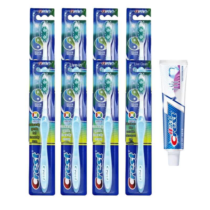 Crest Gentle Care Toothbrush & 7-Effect Toothpaste Set