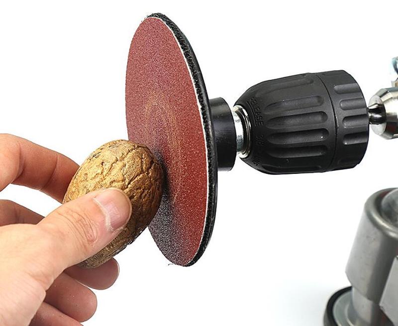 3-inch Self-Adhesive Sandpaper Discs, Flocked for Woodworking and Drill Polishing, 75mm