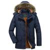 Winter Waterproof Fleece Hooded Parkas Men Solid Thick Warm Multi Pocket Safari Style Jackets Male Parka Outwear Coat Plus Size