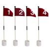 Portable Golf Practice Flagstick Set With ABS Putting For Indoor Outdoor Training