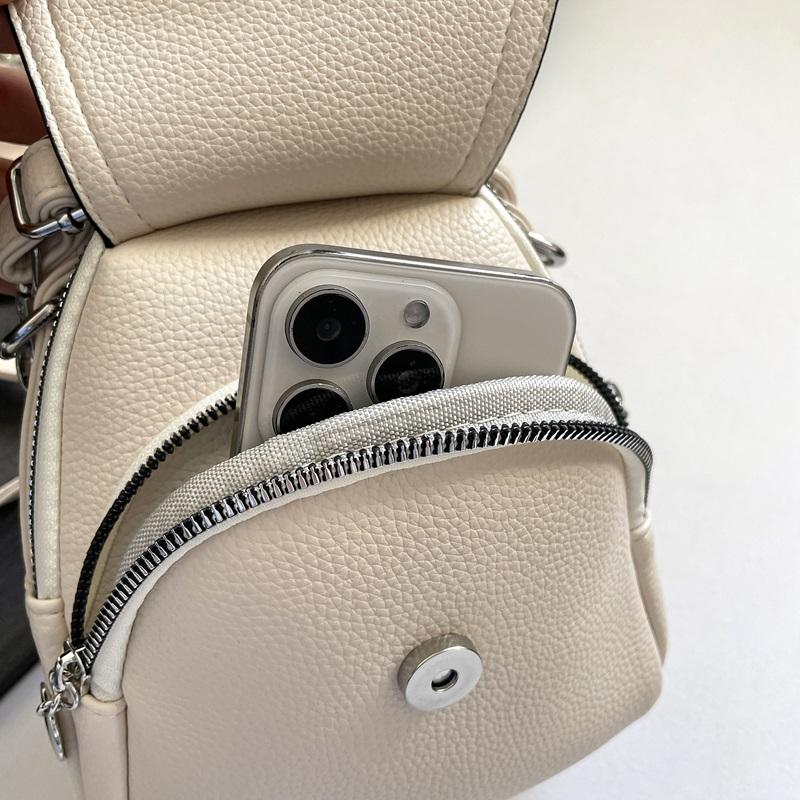 Mother Bag Mobile Phone Bag Large Capacity Multi-layer PU Shoulder Messenger Bag